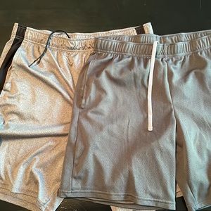 Two pair of XL gray Old Navy Active Go Dry shorts